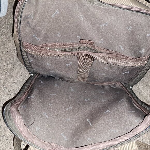 RONCATO-90's Vintage Brown Nylon Shoulder Bag-Medium-Near Mint Pre-Owned - Picture 6 of 6